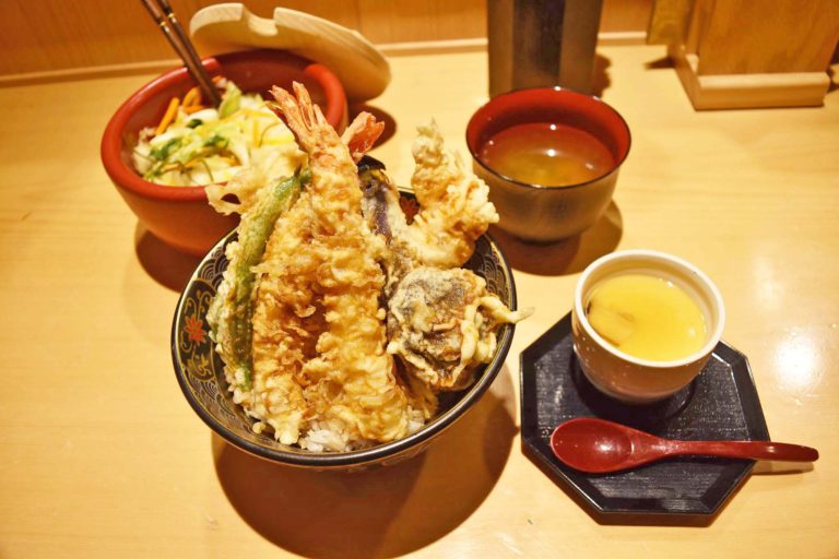 Tasty and Delicious Halal Tempura Bowl at Ginza Itsuki, Tokyo ! Halal